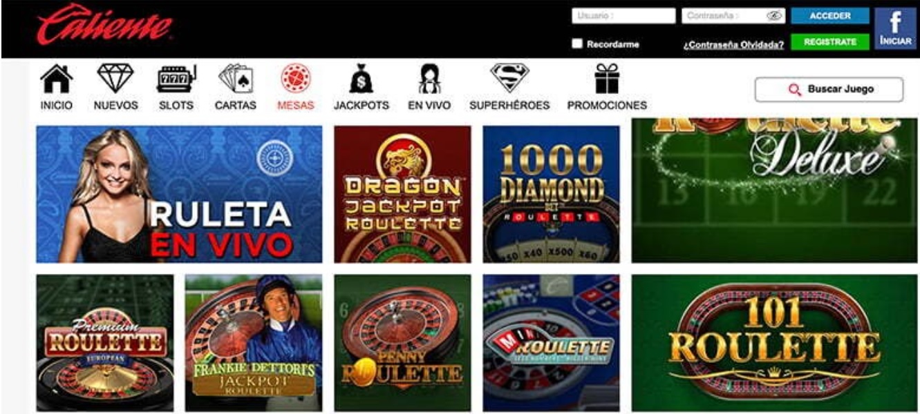 Juegos de Casino online en Caliente.MX - Caliente.mx